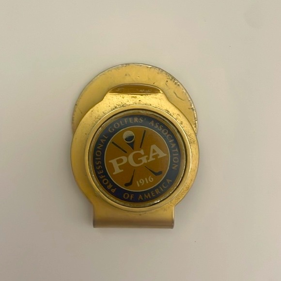 Vintage brass PGA money clip - Picture 2 of 3